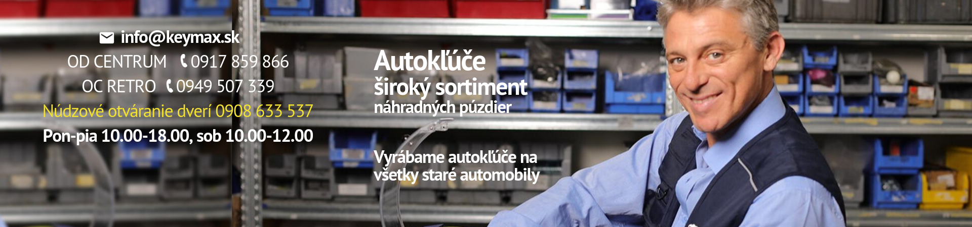 Výroba Autokľúčov v Bratislave, Keymax.sk